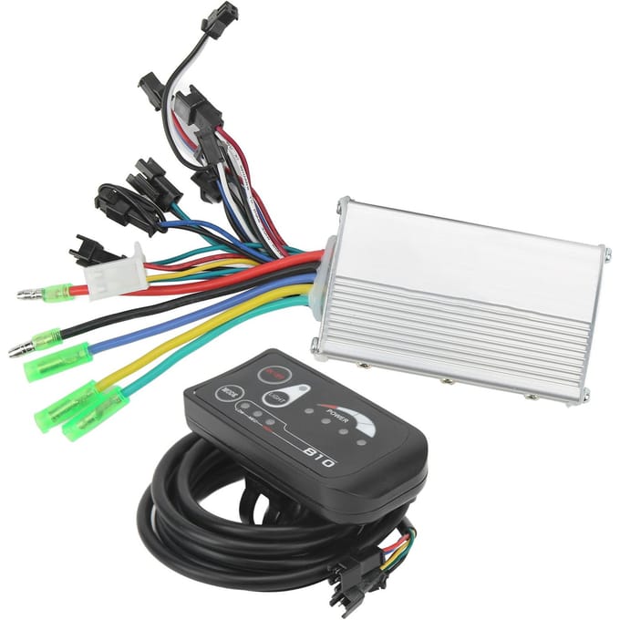 48V 250W 350W Elektrische Fiets Borstelloze Controller Kit Motor Controller 810 LED Display Paneel Set gray
