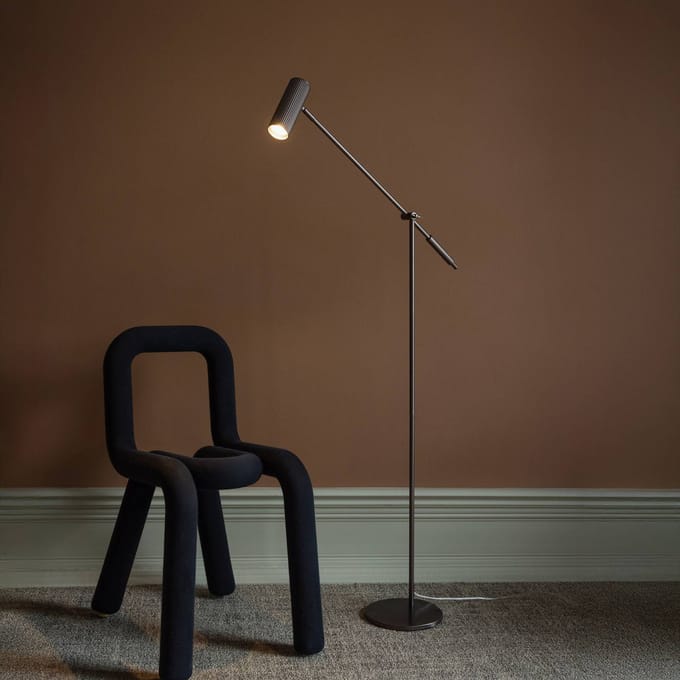 Globen Lighting vloerlamp Hubble READ, brons, metaal