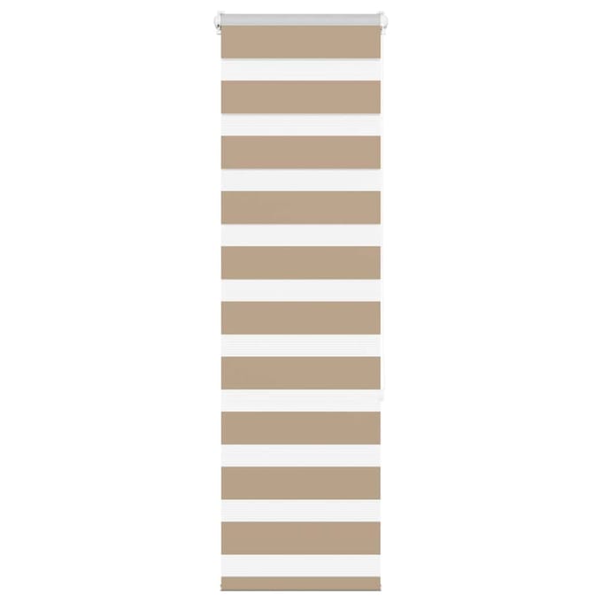 vidaXL - Zebra - Blind - 40x150 - cm - stofbreedte - 35,9 - cm - polyester - zandbruin