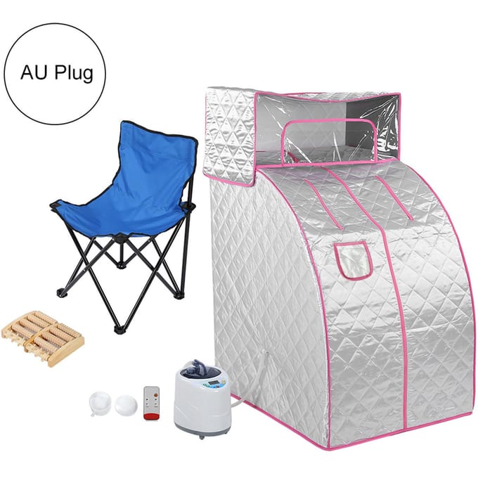 2L Verbeterde Home Spa Stoom Sauna Tent Gewichtsverlies Lichaam & Gezicht Spa Machine AU PLUG white