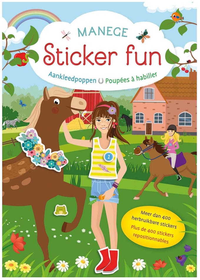 Manege Sticker Fun - Aankleedpoppen Educatieve boeken (spelletjes en raadsels)