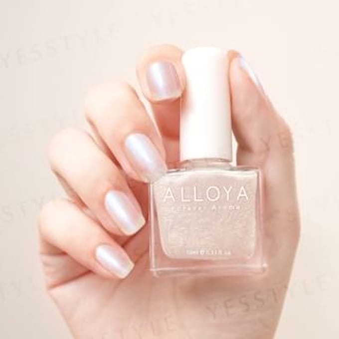 ALLOYA - Water-Based Natural Nail Polish Environmental Friendly 023 My Pearl Earrings 10ml