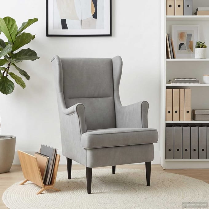 vidaXL - Fauteuil - Lichtgrijs - Fluweel