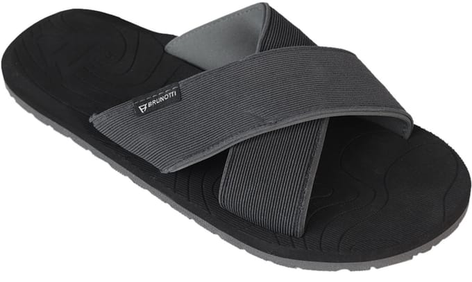 Brunotti - Capu Mannu Slippers Heren - Cross Flip Flops - Black Cross - 41
