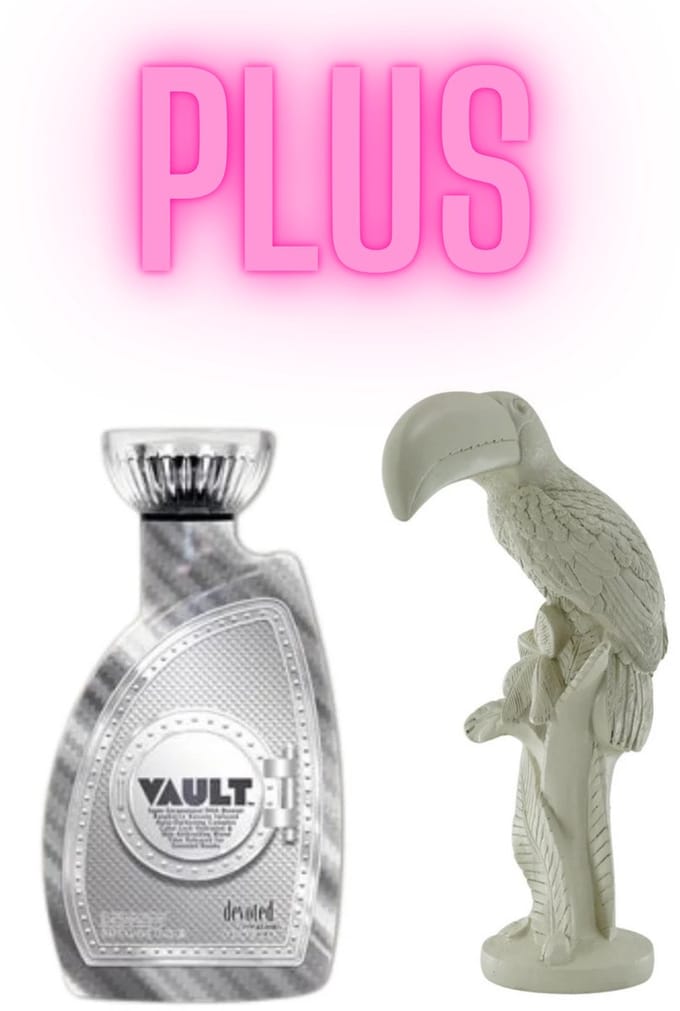 Devoted Creations Vault 400 ml PLUS Ornament Toekan Zandkleur 29,5 cm !