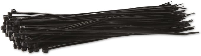 KSS kabelbinderset Polyamide 6.6, zwart, 280x4,8, UV-bestendig, 100 stuks