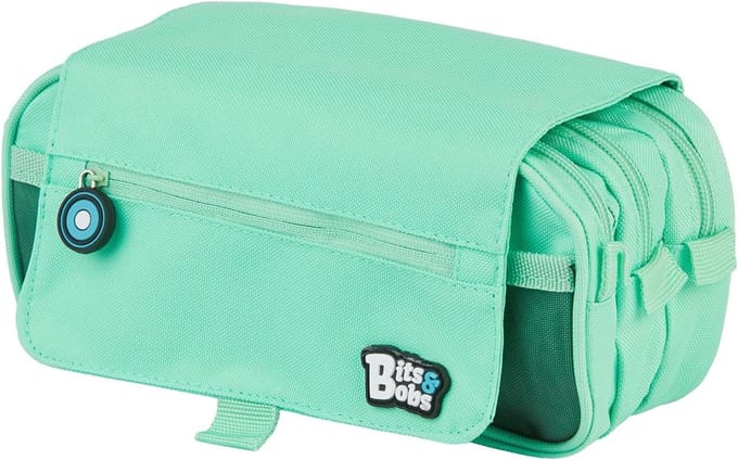 Case met drie ritsen en klep - compact formaat - meerdere vakken - ideaal voor organisatie - SnelShoppen