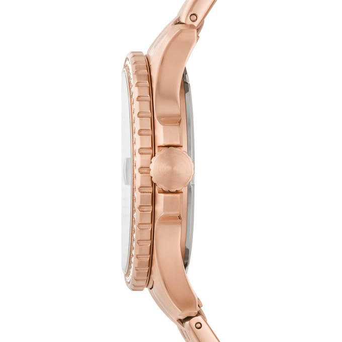 Fossil FB-01 ES4995 Horloge - Staal - Rosékleurig - Ø 36 mm