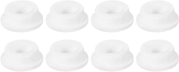 Rubberen Gaten Stoppen - Afsluitdoppen - Leidingen Afdichten - Hoge Temperatuur Bestendig - 28 mm - Wit