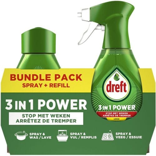 Dreft 3in1 Power Spray + Navulling - 1000 ml