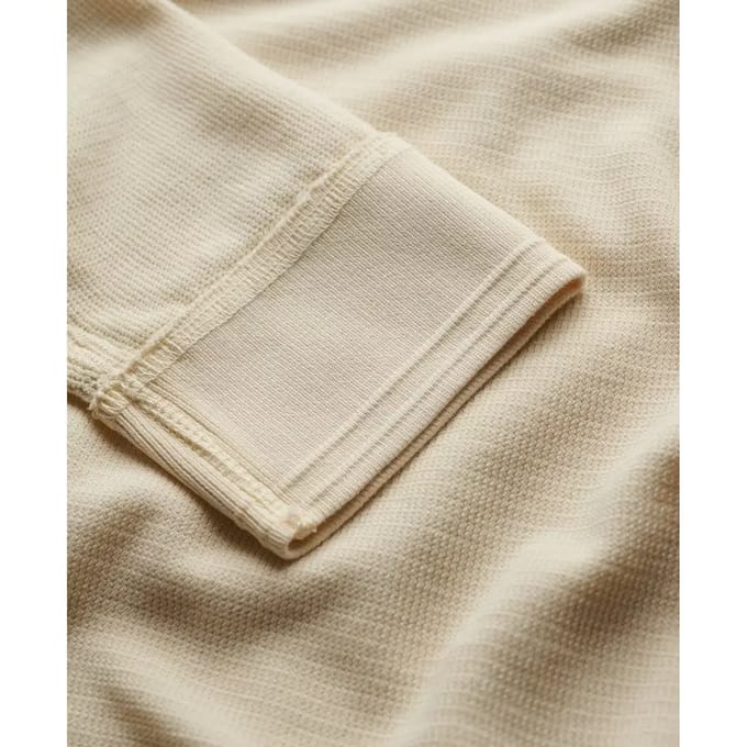 Superdry Longsleeve T-shirt Textured Grandad Beige  S