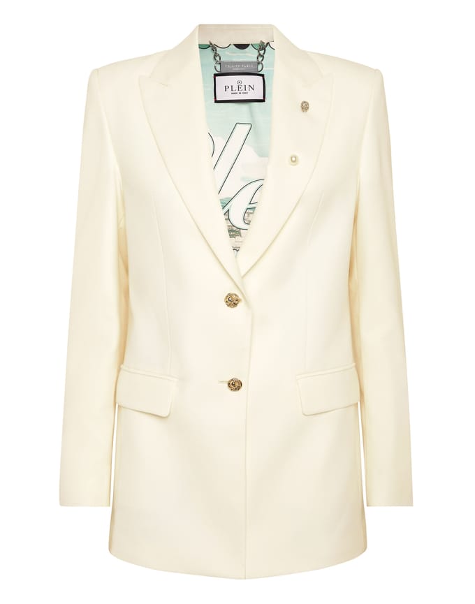 Racing Blazer Boyfriend Fit