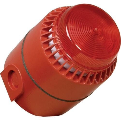 ComPro Combi-signaalgever Flashni Rood Flitslicht, Continu geluid 24 V/DC 110 dB