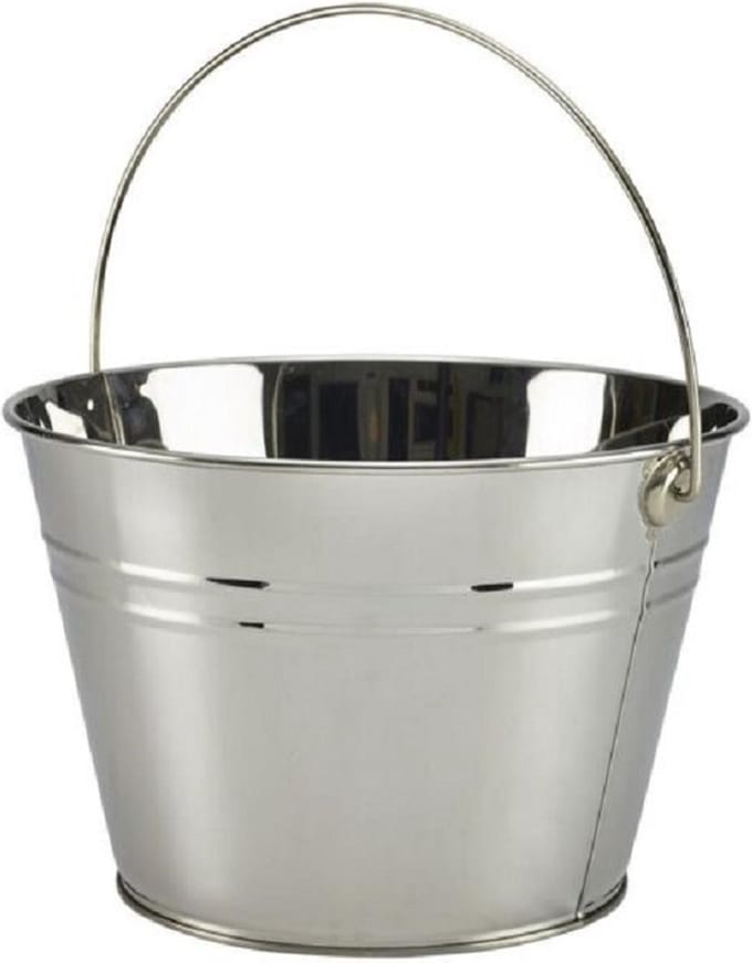 Genware RVS sharing emmer large zilver 25 cm