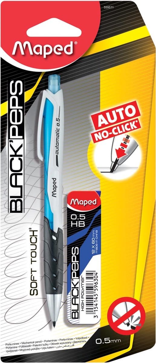 Maped vulpotlood Auto 05 mm + vulling op blister