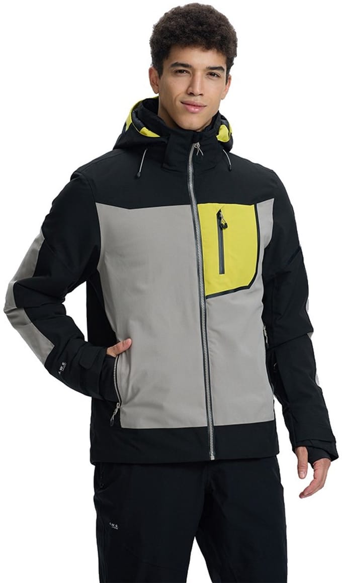 Icepeak Frisco I Jas Zwart,Grijs 52 Man