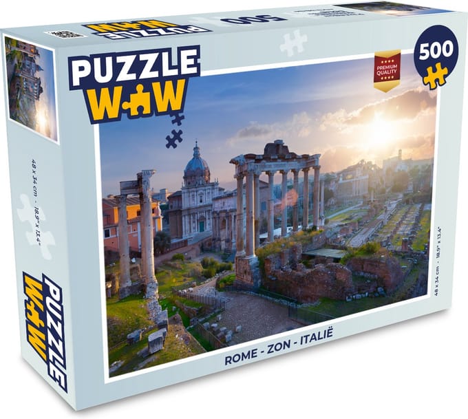 Puzzel Rome - Zon - Italië - Legpuzzel - Puzzel 500 stukjes