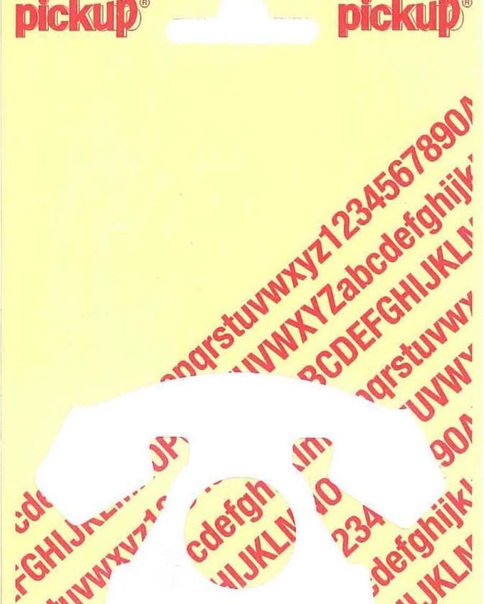 Telefoon 63x96 mm wit - 31212080TEL