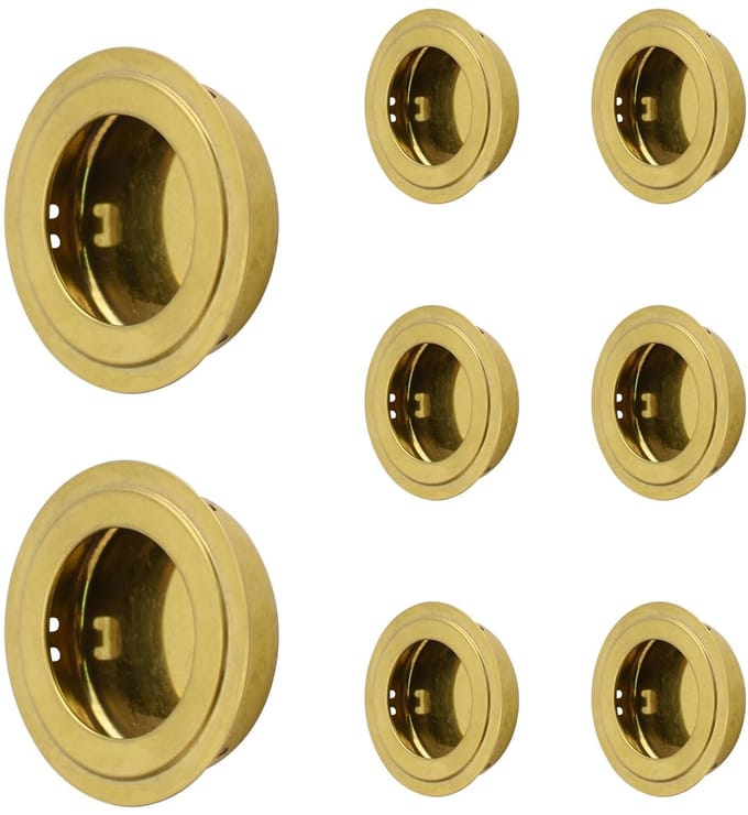 Allecto - Gouden verzonken handgreep - Deurvinger trek - Elegant