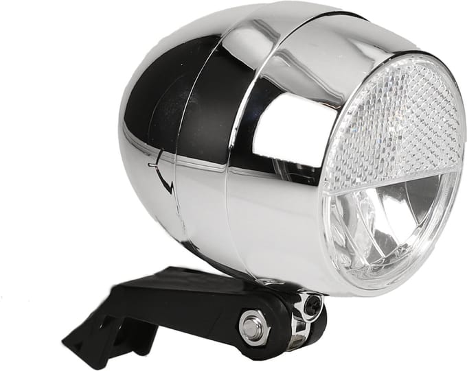Fiets Cortina koplamp Amsterdam batterij chroom
