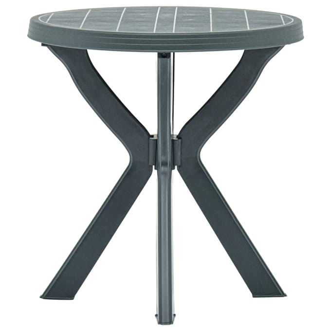 vidaXL - Bistrotafel - Ø70 - cm - kunststof - groen