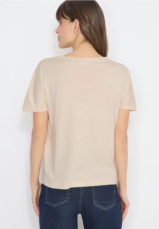 Shirt met foliedruk