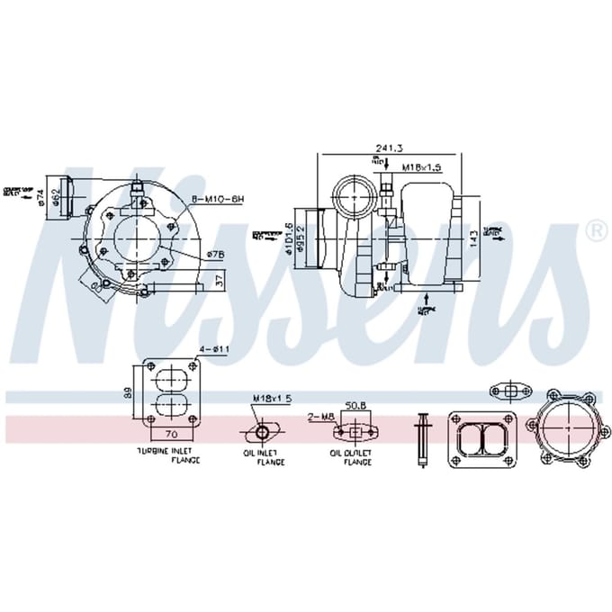 Supercharger, drukvulling NISSENS 93583