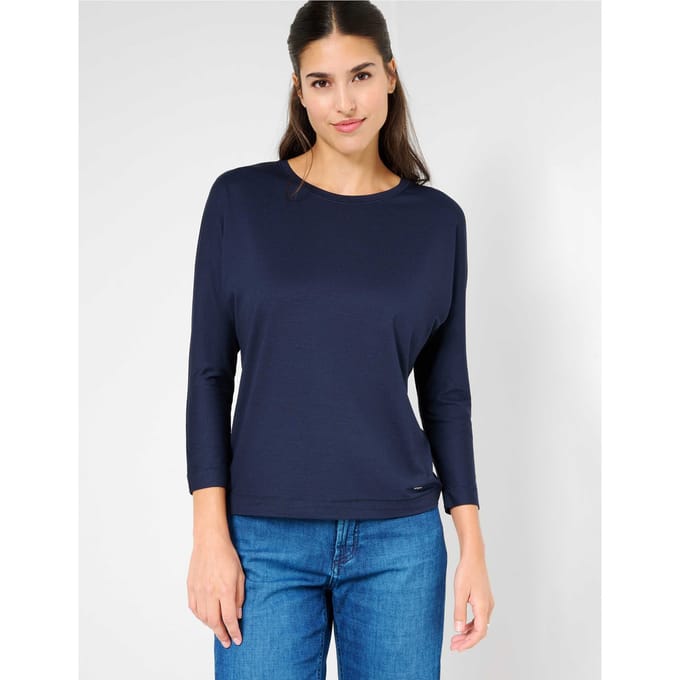 Brax Dames Shirt  Style CHARLENE indigo, donkerblauw, maat 34