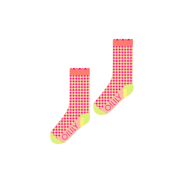 Oilily Mahika Sokken- maat35-38 Roze Glo
