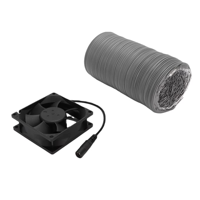 Kit de Ventilation Réglable avec Ventilateur d'Extraction Puissant Filtre Support Magnétique pour Boîtier d'Imprimante 3D Extraction Efficace