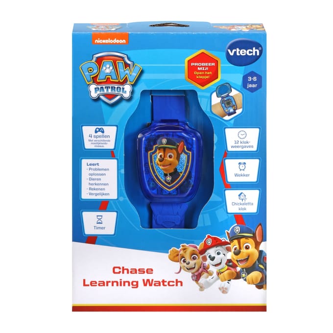 VTech PAW Patrol Chase Learning Watch - Educatief Speelgoed - Maak Kennis met Cijfers en Problemen Oplossen - Cadeau - 3 tot 7 Jaar