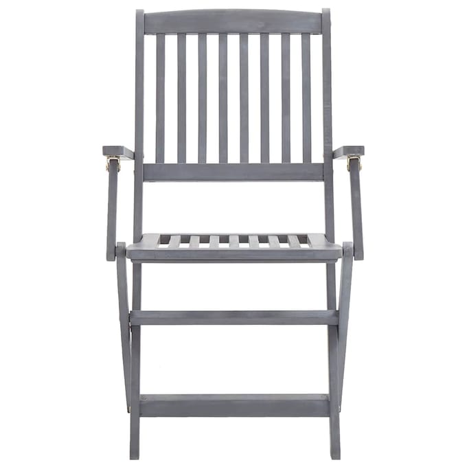 vidaXL - Tuinstoelen - inklapbaar - 2 - st - massief - acaciahout