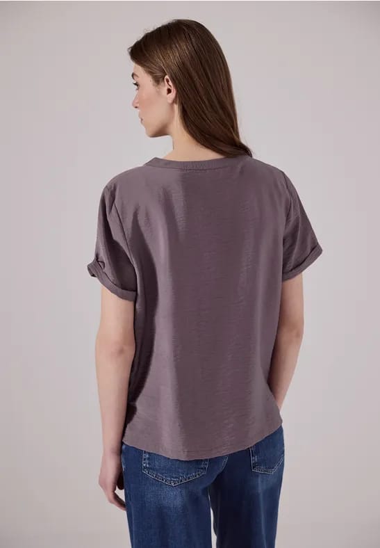 Blouse shirt met splitten