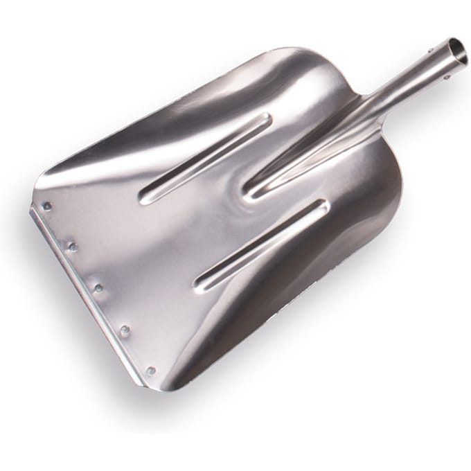 Graanschop, ZWEEDS model,  gehard aluminium, met strip. 33 x 43 cm, zonder steel