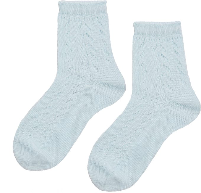 iN ControL 2pack licht blauwe jacquard sokken 23/26