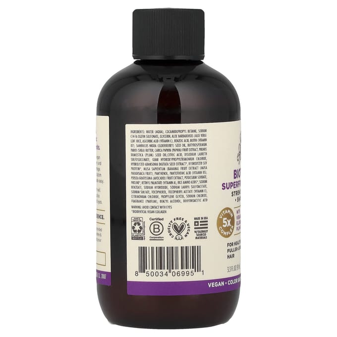 Soapbox, Versterkende Shampoo, Biotine & Superfruit, 3.3 fl oz (97 ml) white