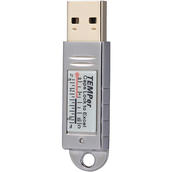 Thermomètre et hygromètre USB, capteur de température, enregistreur de données, argent argenté