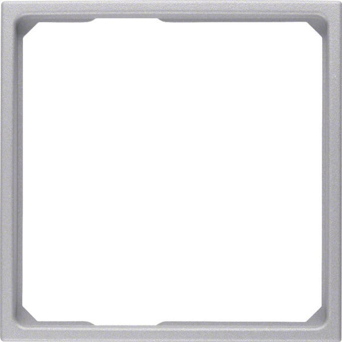 Hager Berker Adapterring Voor Middenstuk 50x50mm Aluminium Mat - 11091414 [2 stuks]