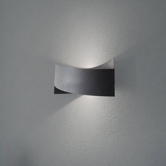 Opviq Wandlamp Tadhg, zwart, metaal, 35 cm breed, G9