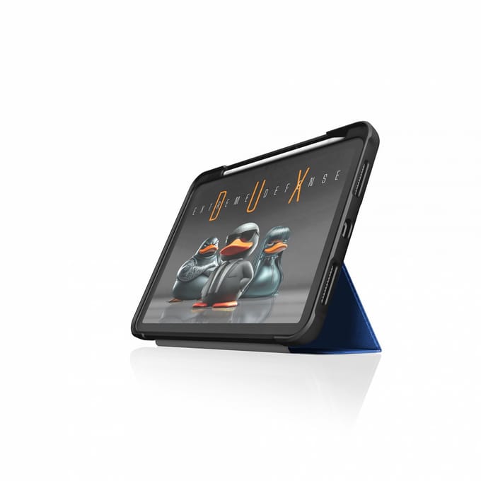 STM Dux Ultra - Tablet Hoes voor iPad A16/10th gen - Valbescherming - Standaard - Penhouder - Blauw