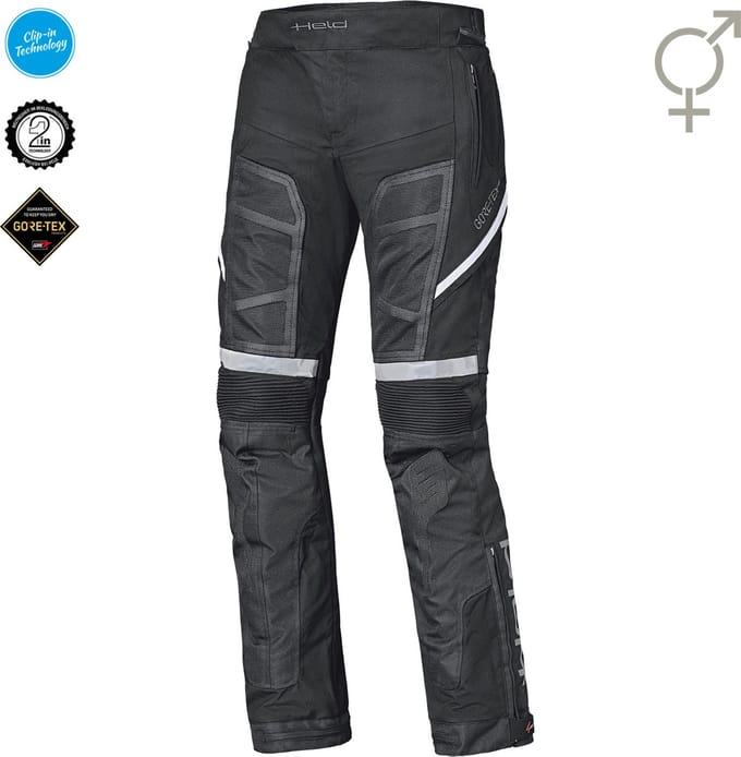 HELD AEROSEC GTX BASE 2in1 GORE-TEX® Motorbroek Touring Zwart-Wit D-M