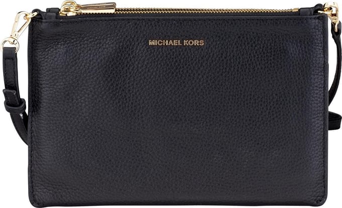 Michael Kors Double Pouch L Dames Crossbodytas - Zwart