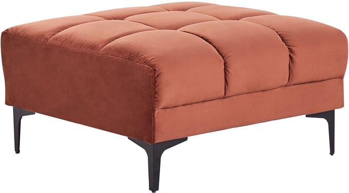 ALNES - Ottomaan - Lichtrood - Polyester