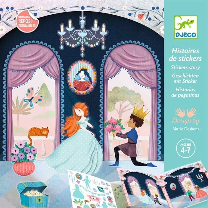 DJECO sticker story Leven in het kasteel 4 jr+