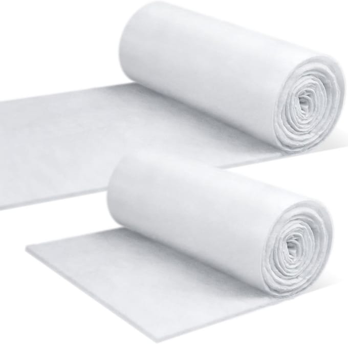 Polyester Vulling - Quilt Batting - Kussens Maken - Veerkrachtig Materiaal - 2 rollen 5 meter - Wit