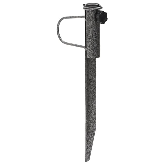 vidaXL - Parasolstandaards - met - pennen - 2 - st - 19x42 - cm - gegalvaniseerd - staal
