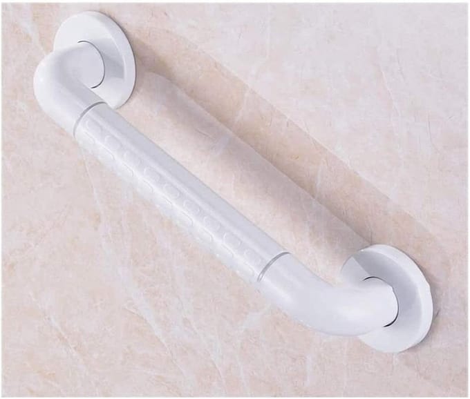 Veiligheidsbeugel Badkamer - Grijpbeugel Douche - Valpreventie Thuis - Explosieveilige Nylon - 30-88 cm Lengte - Wit