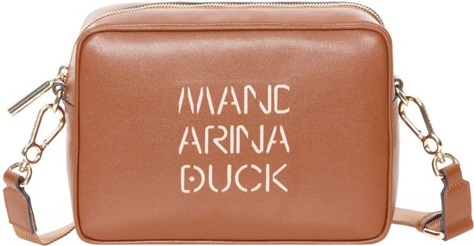 MANDARINA DUCK Schoudertas Lady Duck Camera Bag Caramel Cafe Bruine