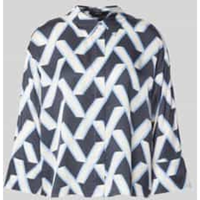 Overhemdblouse met blinde knoopsluiting, model 'Zitano'