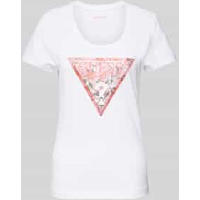 T-shirt met strass-steentjes